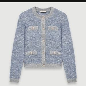Maje Cardigan with lurex threads